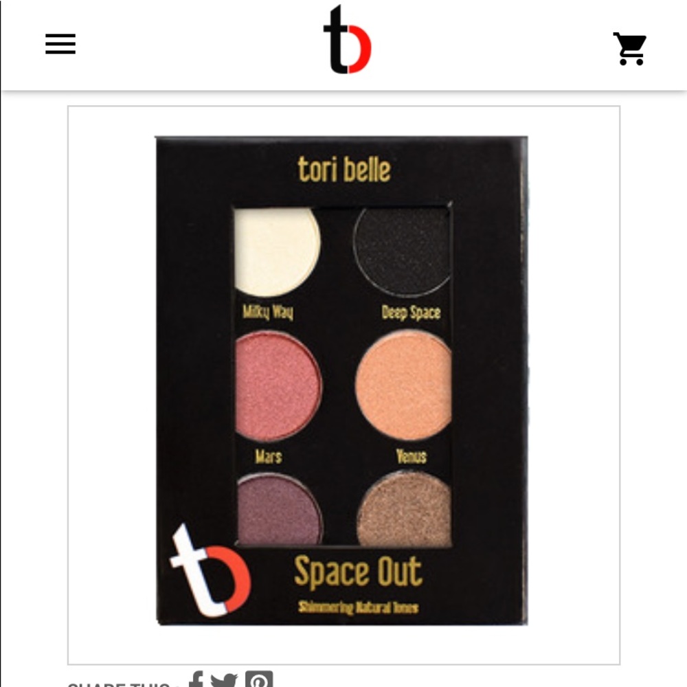 NEW in box tori belle eyeshadow palette